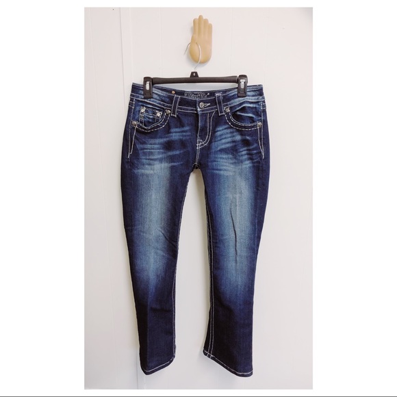 SOLD!!!! Miss Me easy boot cut embellished jeans - Picture 3 of 6